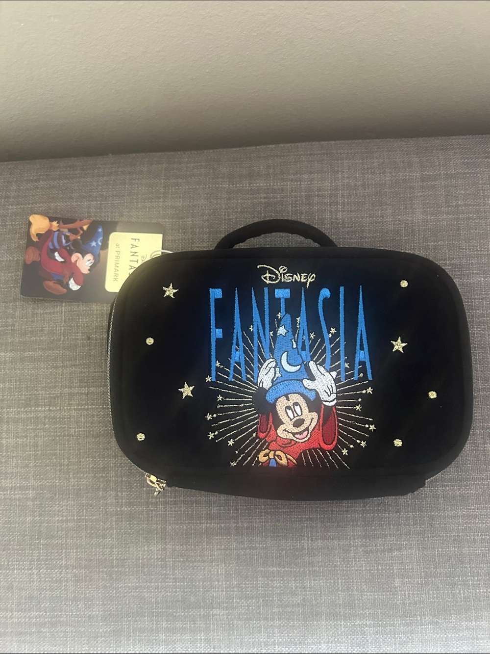 Disney Primark Sorcerer Mickey Fantasia Cosmetic Bag NWT!